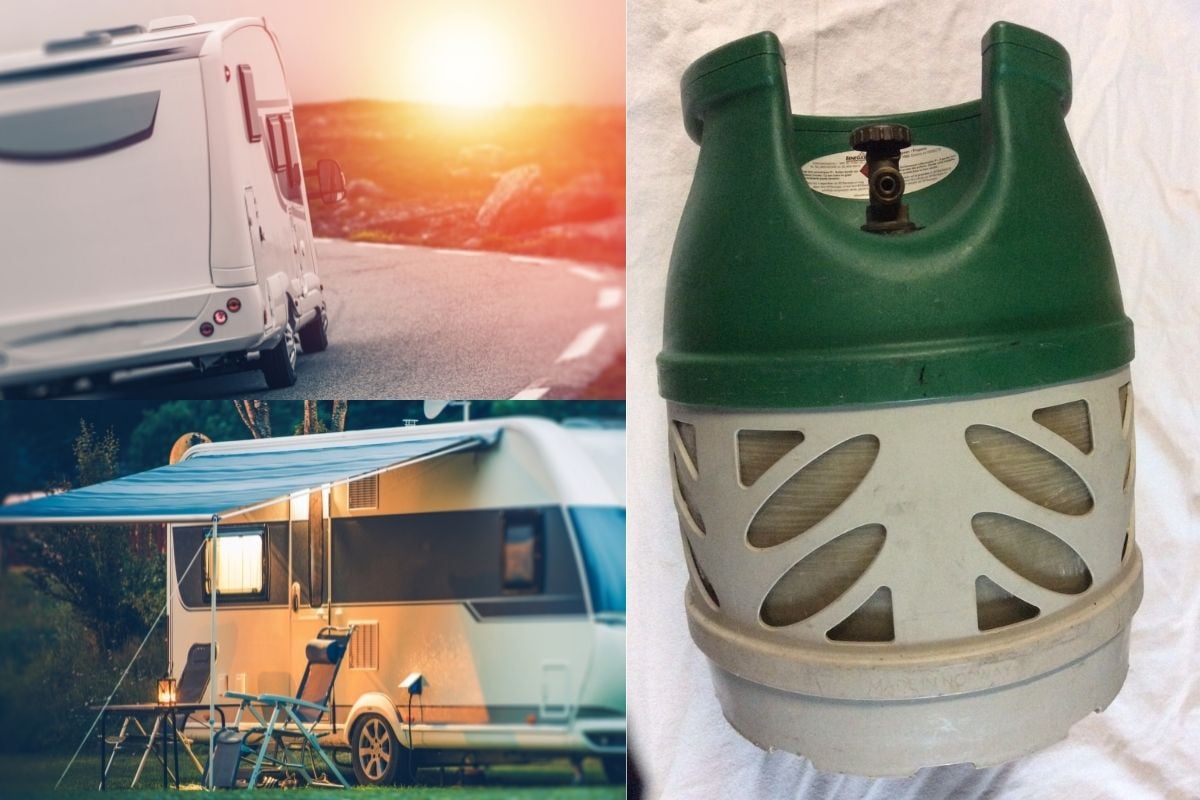 Komposit Tankflasche, LPG Gasflasche im Camper, Van & Wohnmobil